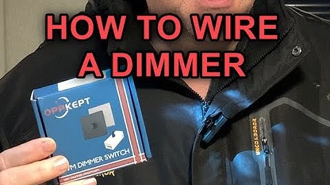 RV Dimmer Switch Installation