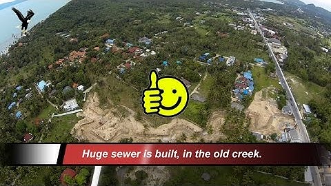 Road works from Maenam to Nathon-1 / Koh Samui Thailand overflown with my drone