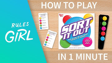 How to Play Sort it Out in 1 Minute - Rules Girl