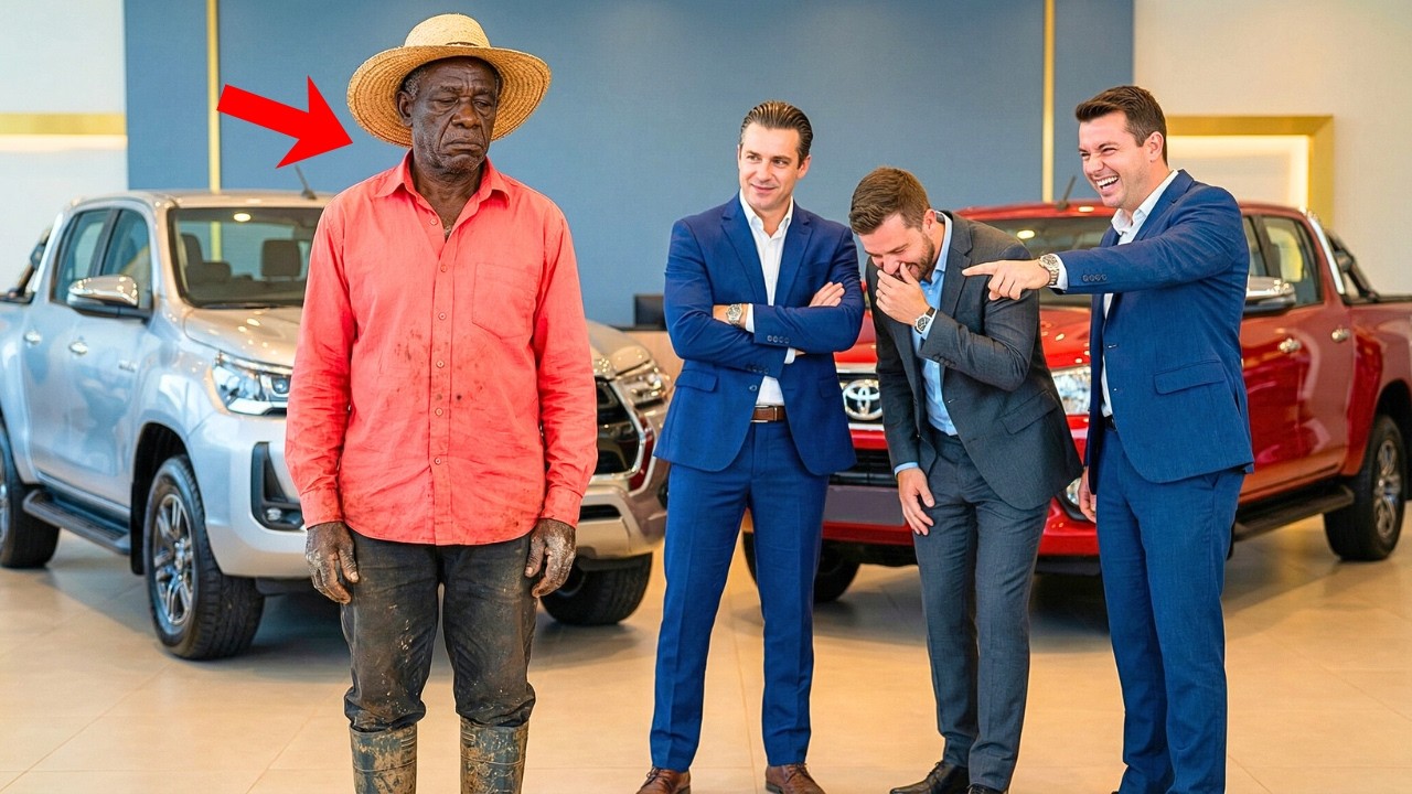 O FAZENDEIRO FOI HUMILHADO AO TENTAR COMPRAR VÁRIAS PICAPES… ATÉ REVELAR A VERDADE