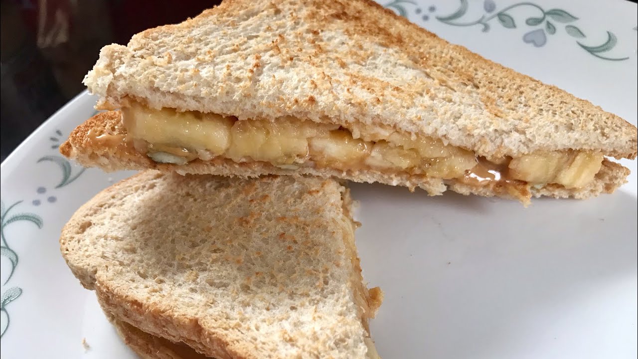 Banana Peanut Butter Sandwich| Easy and Quick Breakfast Recipe - YouTube