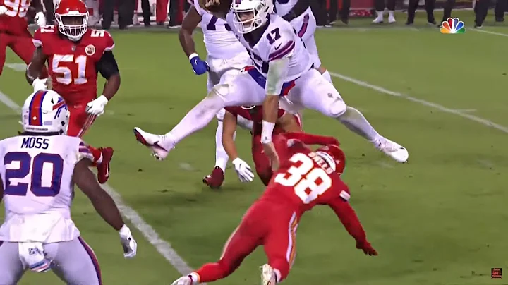 Josh Allen HURDLES L'Jarius Sneed for the 1st Down...