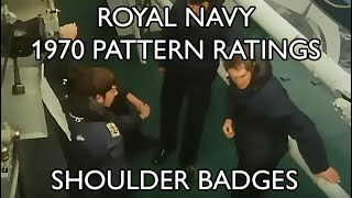 Royal Navy 1970 Pattern Ratings Shoulder Badges