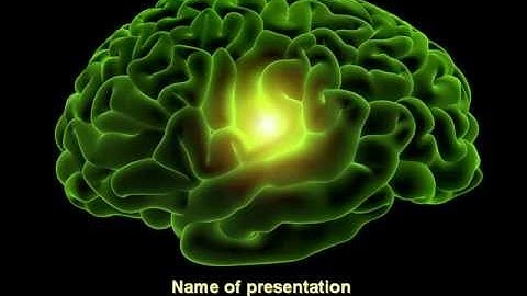 Human Brain PowerPoint Template by PoweredTemplate.com