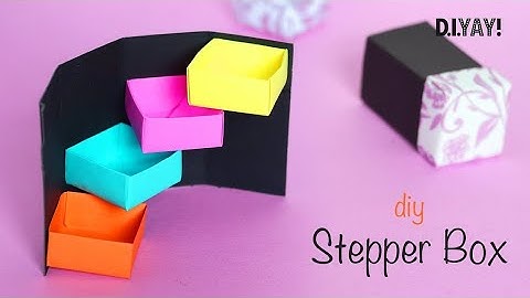 DIY secret stepper box | Paper craft | Secret box | Craft Ideas | paper crafts for school #origami