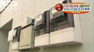 電気・ガス料金6月またアップ　ともに過去最高更新(14/04/28)