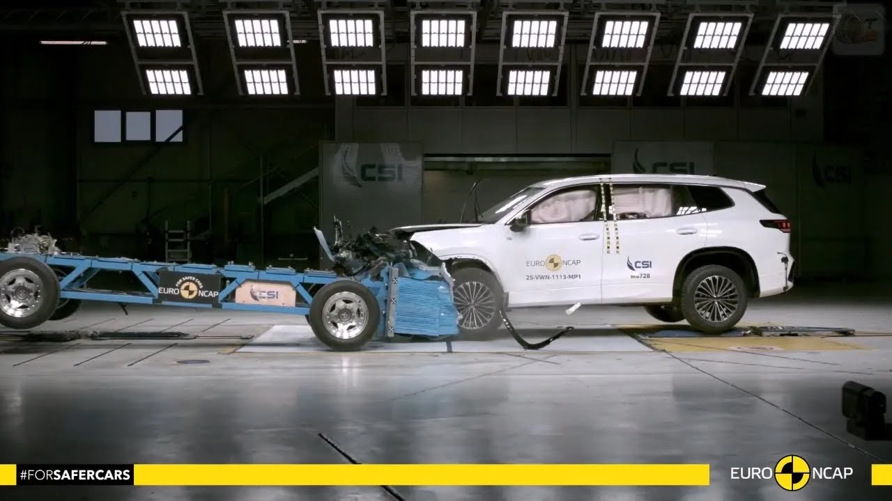 Euro NCAP Crashtest 2025: Wie sicher ist der neue VW Tayron? - YouTube