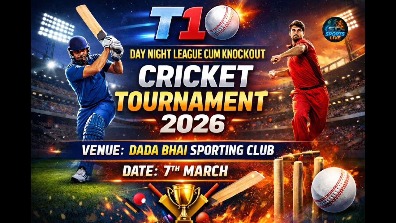DAY NIGHT CRICKET TOURNAMENT | VENUE -DADABHAI SPORTING CLUB #live