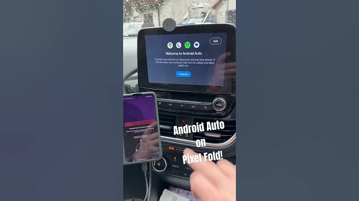 Android Auto connect to car with Pixel Fold! #shorts