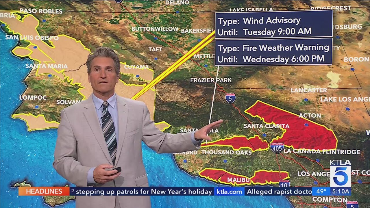 Santa Ana winds to bring dangerous fire conditions in SoCal - YouTube