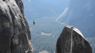 FREE SOLO on the Lost Arrow Spire highline in Yosemite
