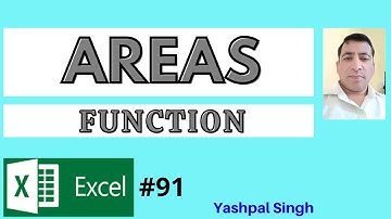 How To Use AREAS Function in Excel |Hindi |