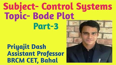 Bode Plot Example for  Type-1 System