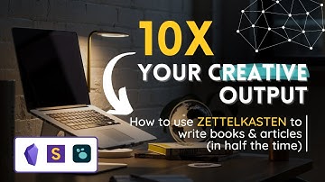 10X your creative OUTPUT | How to use a SECOND BRAIN to WRITE books and articles