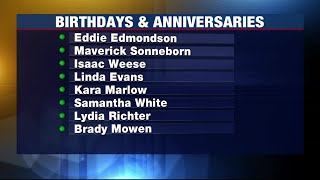 Birthdays and Anniversaries: May 3, 2021