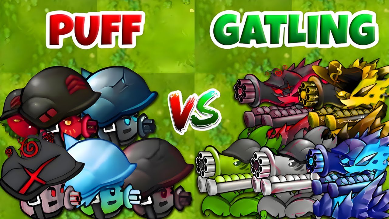 PVZ Fusion 2.5 Challenge - Team PUFF vs GATLING Plants Fusion vs ...
