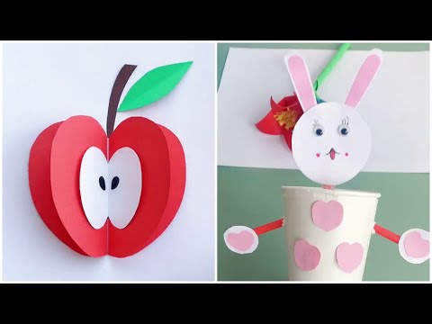 10+ Paper Craft Ideas | paper cup Craft | Apple Craft | Bee craft | Quick & Easy Crafts DIY