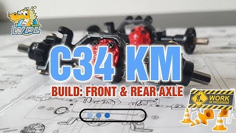 WPL C34KM BUILD: FRONT & REAR AXLE BUILD, Part 5 #rccars #wpl #build