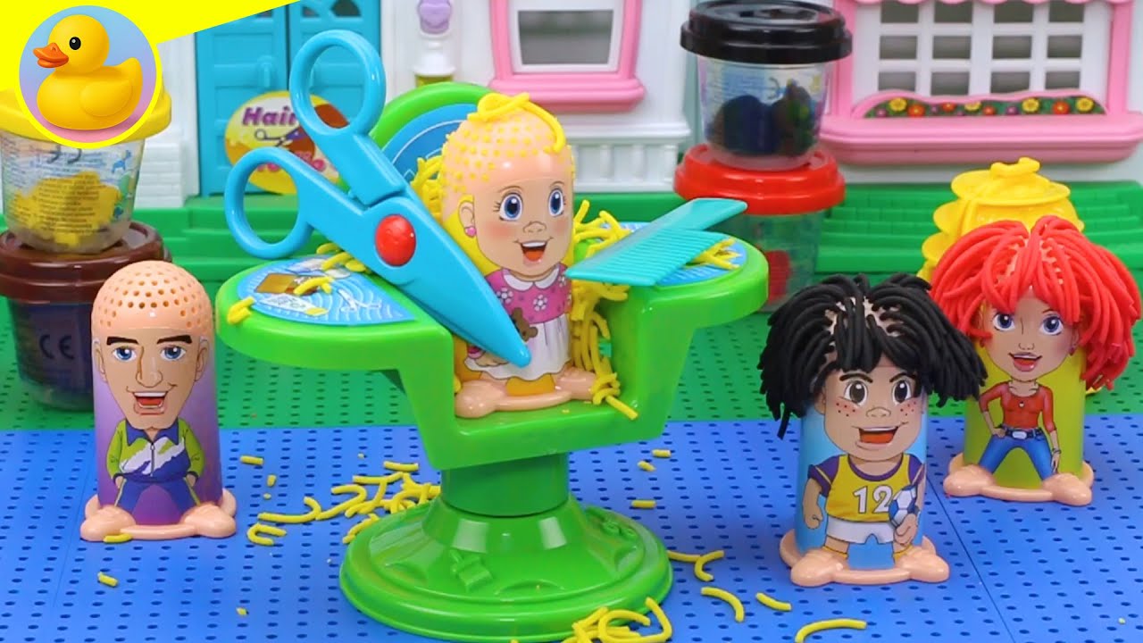 تجربة لعبة ادوات الحلاقة بالصلصال العاب_اطفال_تخيلية