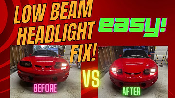 How to change a low beam headlight bulb (98-02 Pontiac firebird trans am