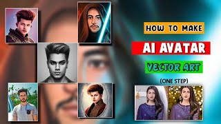 How to make AI Avatar editing for Instagram || Vector art photo editing || Cartoon portrait editing screenshot 5