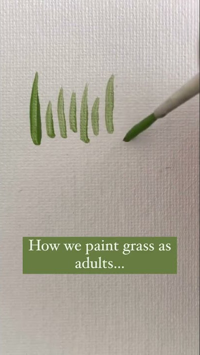 How to paint grass! SUBSCRIBE for more!