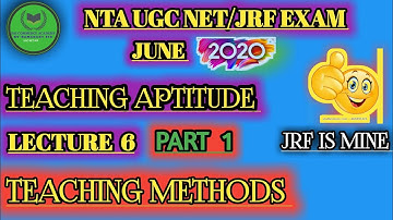 Teaching Methods | Teaching Aptitude | Paper 1| NTA UGC NET/JRF EXAM JUNE 2020| BY- RAMAKANT SIR |