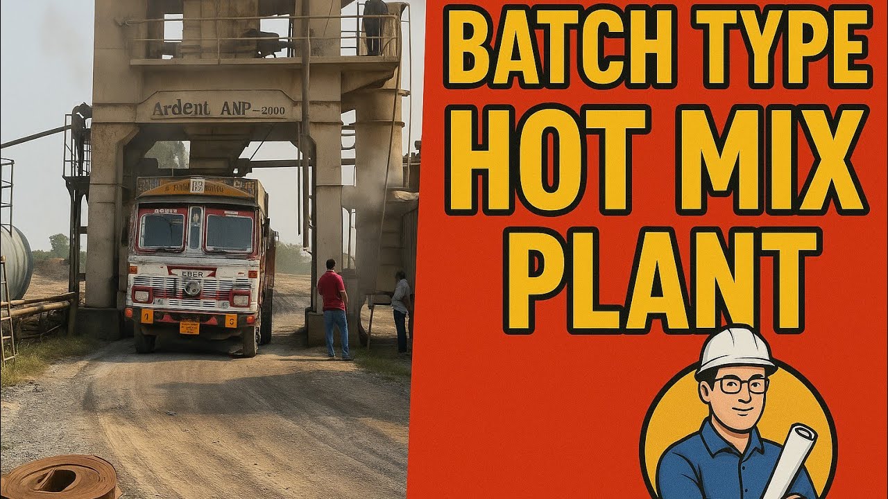 Batch Type Hot Mix Plant | Bituminous Concrete Mixing Process Explained ...