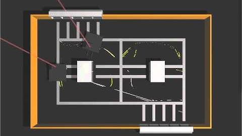 Dois robôs no simulador Simtwo