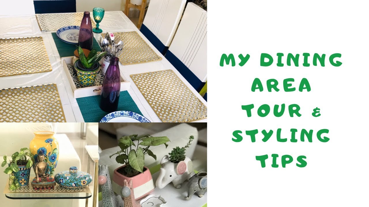 MY DINING AREA TOUR & STYLING TIPS | REUSE OLD FURNITURE | #homedecor #indianhomedecor