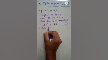 #shorts....pythagorean triplet