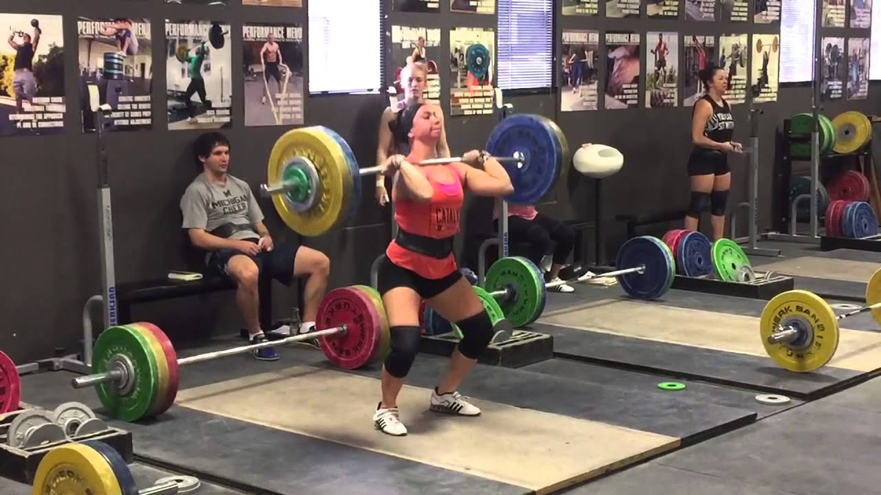 Alyssa Clean & Jerk 97 kg (214 lbs) at 63 kg Bodyweight