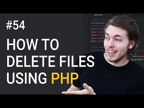 54: How to delete files from folder - PHP tutorial