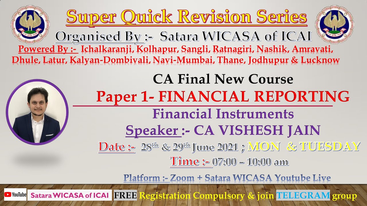 Financial Instruments Ind As 32,107 & 109 Part 1 ||FR || CA Final CA ...