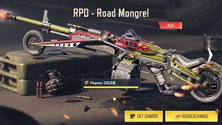 Codm Claiming Permanent Free Legendary RPD Road Mongrel With Shards | S9 Midnight Rumble