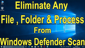 Exclude File, Folder, Process From Windows Defender In Windows 10