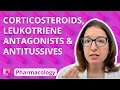 Corticosteroids leukotriene antagonists  antitussives  pharmacology  respiratory leveluprn