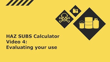 Hazardous substances calculator - evaluating your use