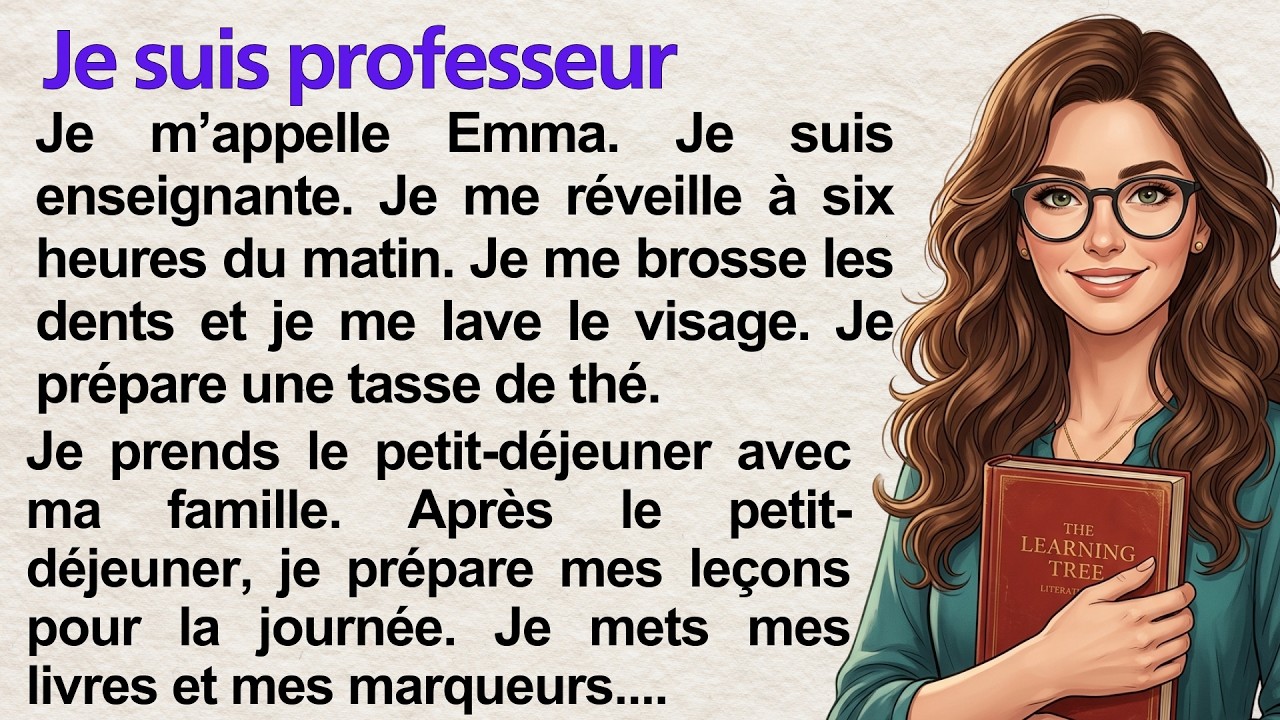 I Am a Teacher 🌟| Learn French with Simple Story | 100+ Daily Useful ...