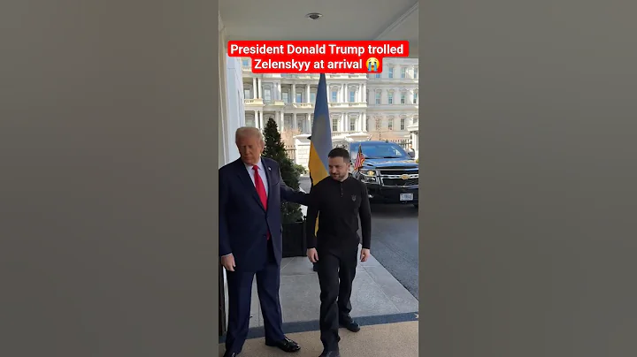 President Trump trolled Zelenskyy at arrival 😭 #trump #zelensky #shorts