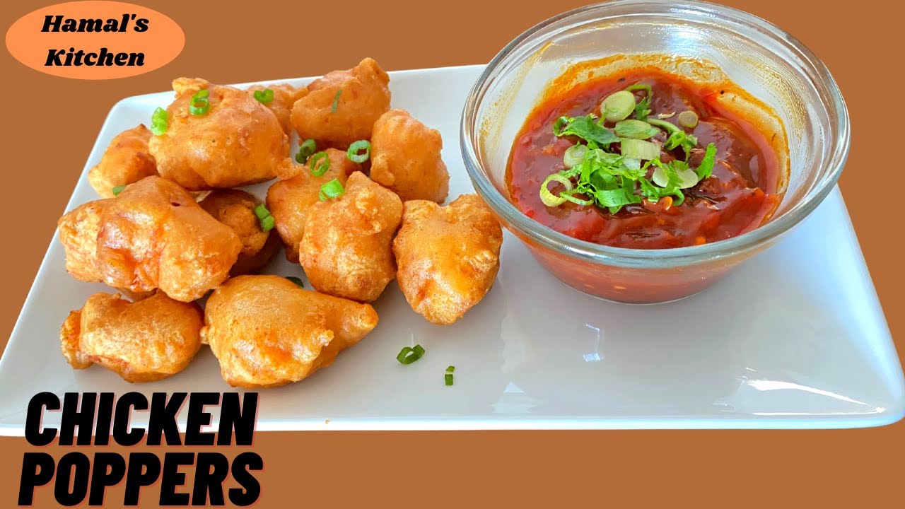 Crispy fried chicken poppers recipe How to make chicken poppers at