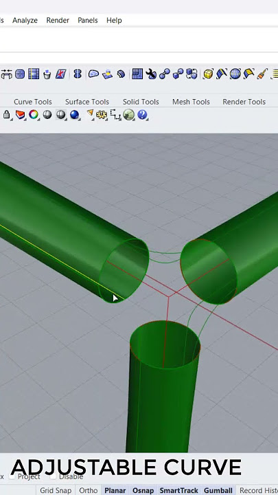rhino tutorial- modeling y- branch in chair  #shortvideo  #3dmodel