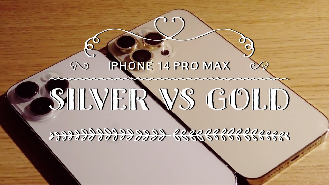 IPhone 14 Pro Max SILVER vs GOLD - YouTube
