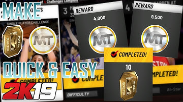 HOW TO MAKE QUICK TOKENS & MT FOR 2K19 MYTEAM!!! EASY MOMENTS CHALLENGES!!! (NBA 2K19 MYTEAM)