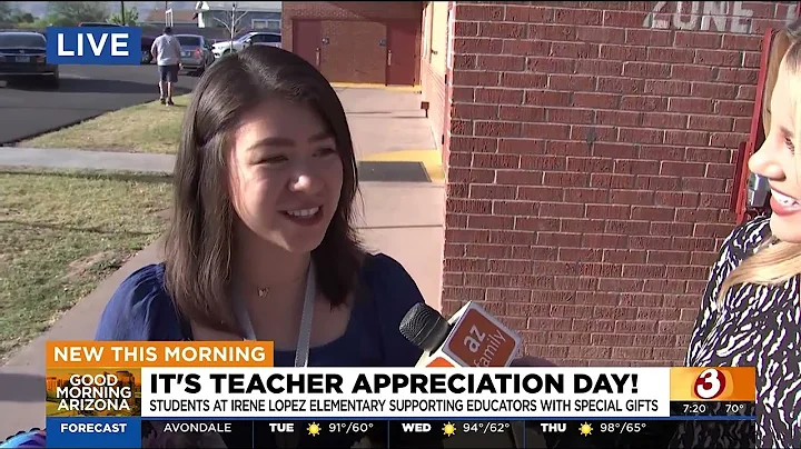 Good Morning Arizona stops by Irene Lopez Elementa...