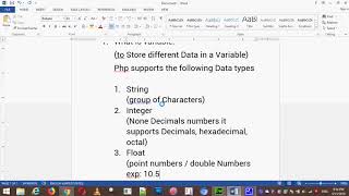How to use Data Types and Variable in php | PHP-Variables and Data Types | Datatype in PHP