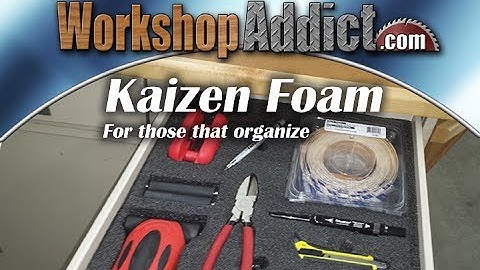Organize your toolbox, drawers, camera case, gun case or anything. FastCap Kaizen Foam