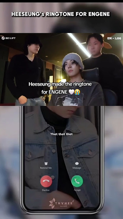 Ringtone call for engene_Heeseung🖤🩶🤍 #Heeseung #Enhypen #engene