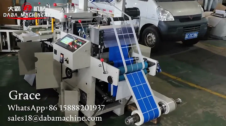 adhesive stickers printed label flatbed die cutting machine