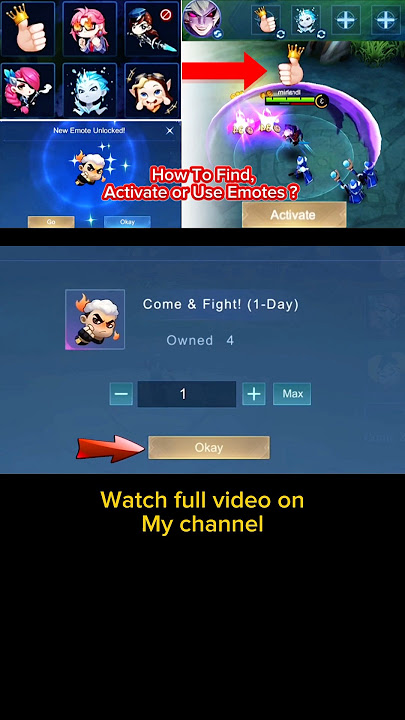 How to find Emotes ? How to Activate Emotes ? How to Use Emotes in Mobile Legends ? #mlbb